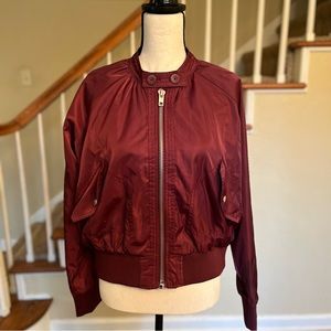 Free People Midnight Bomber Jacket GUC Sz S